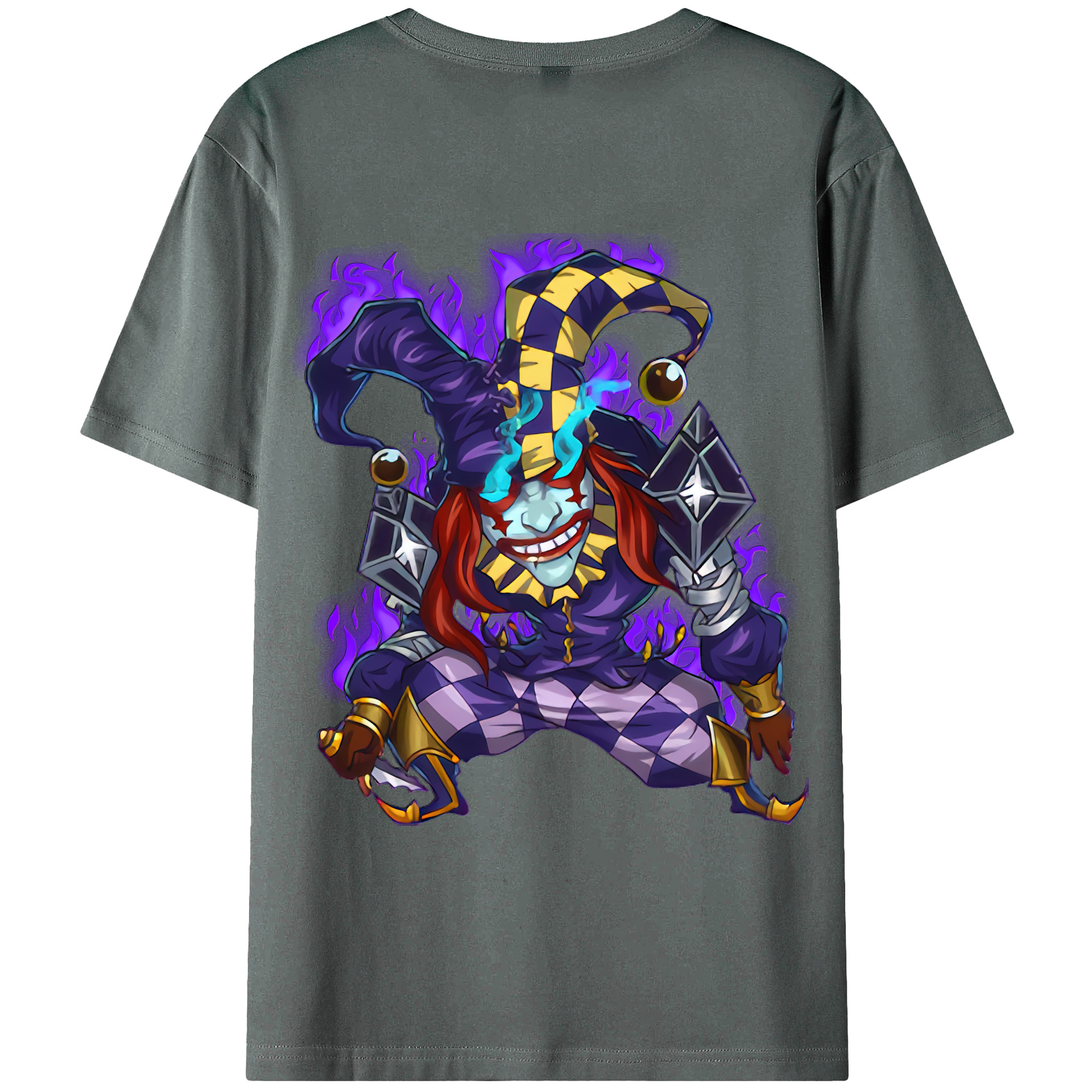 （画像用） リーグ・オブ・レジェンド League of Legends LOL 綿100％ メンズ半袖Tシャツ（バックプリント） 通気性